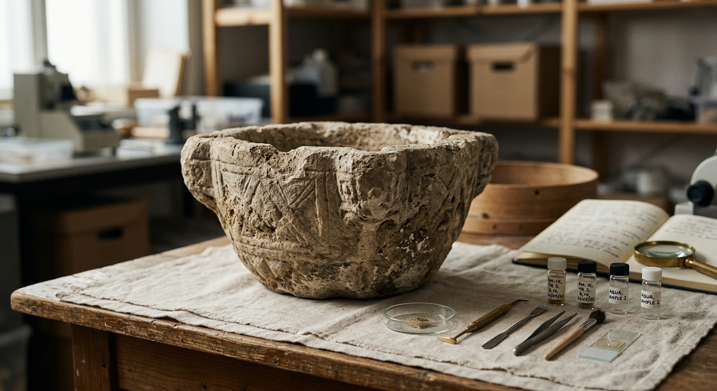 Illustration: Parasite eggs can reveal what an unidentified Roman vessel was used for