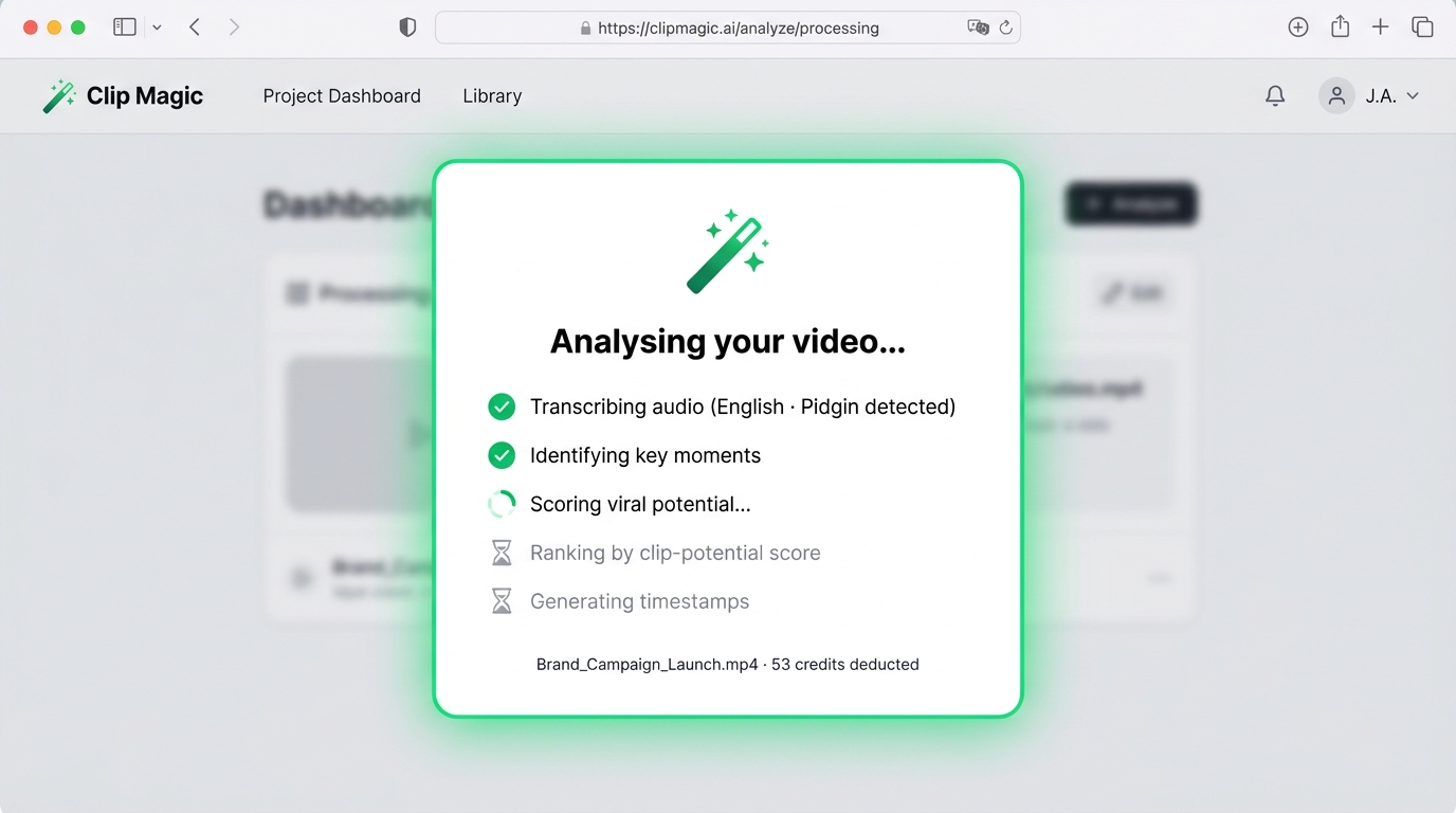 AI analyses your video
