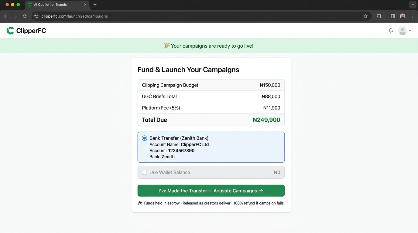 Fund and launch