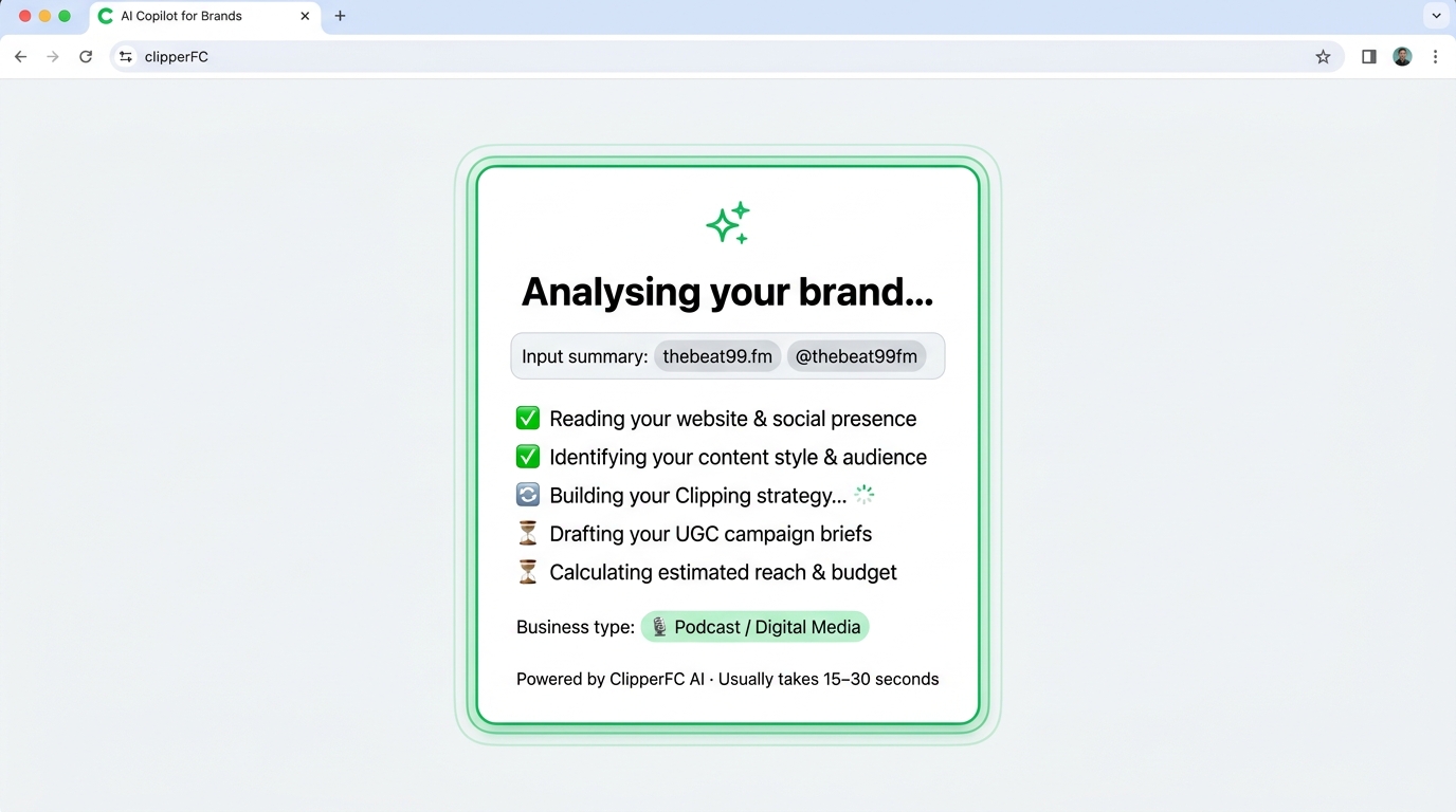 AI analyses your brand