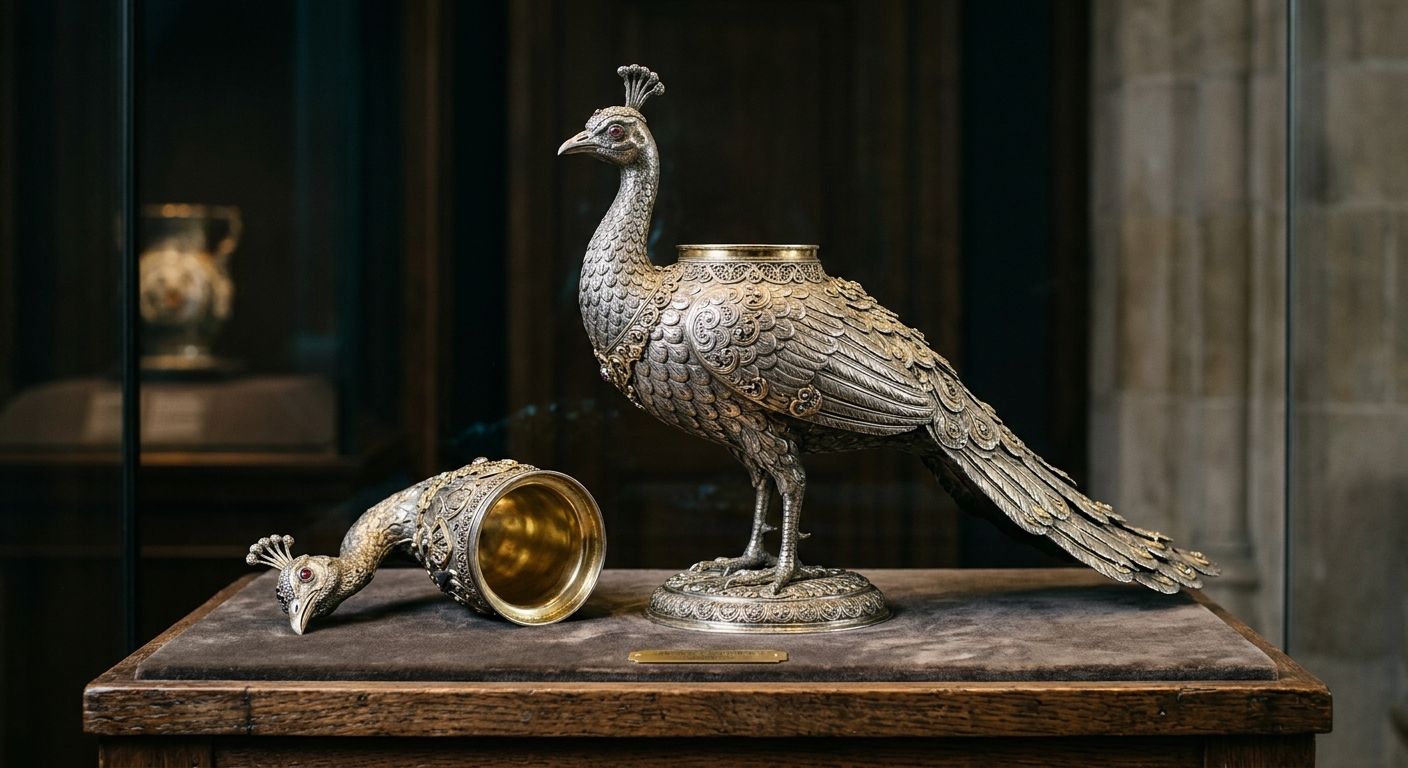 Illustration: European elites once drank from silver animals whose heads came off