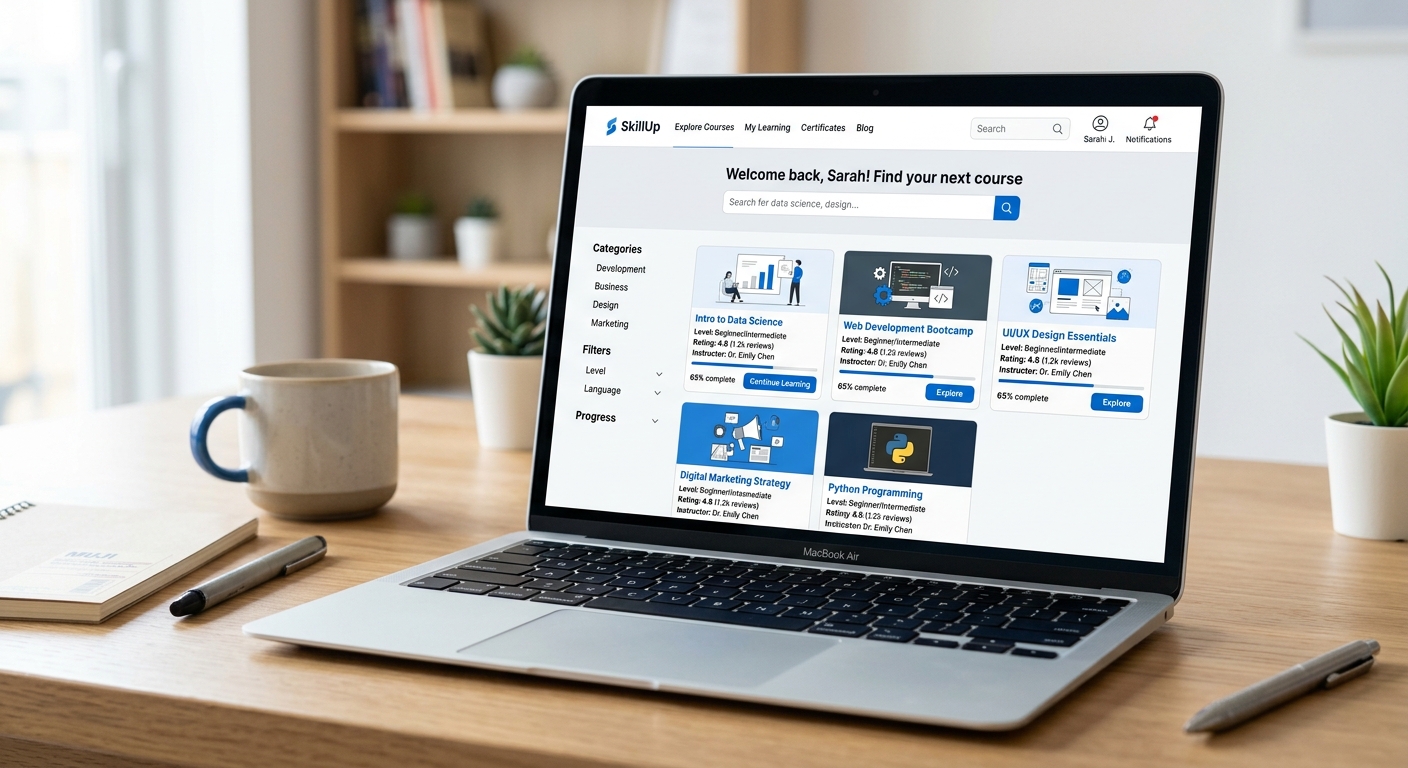 Educational Platform — website screenshot preview