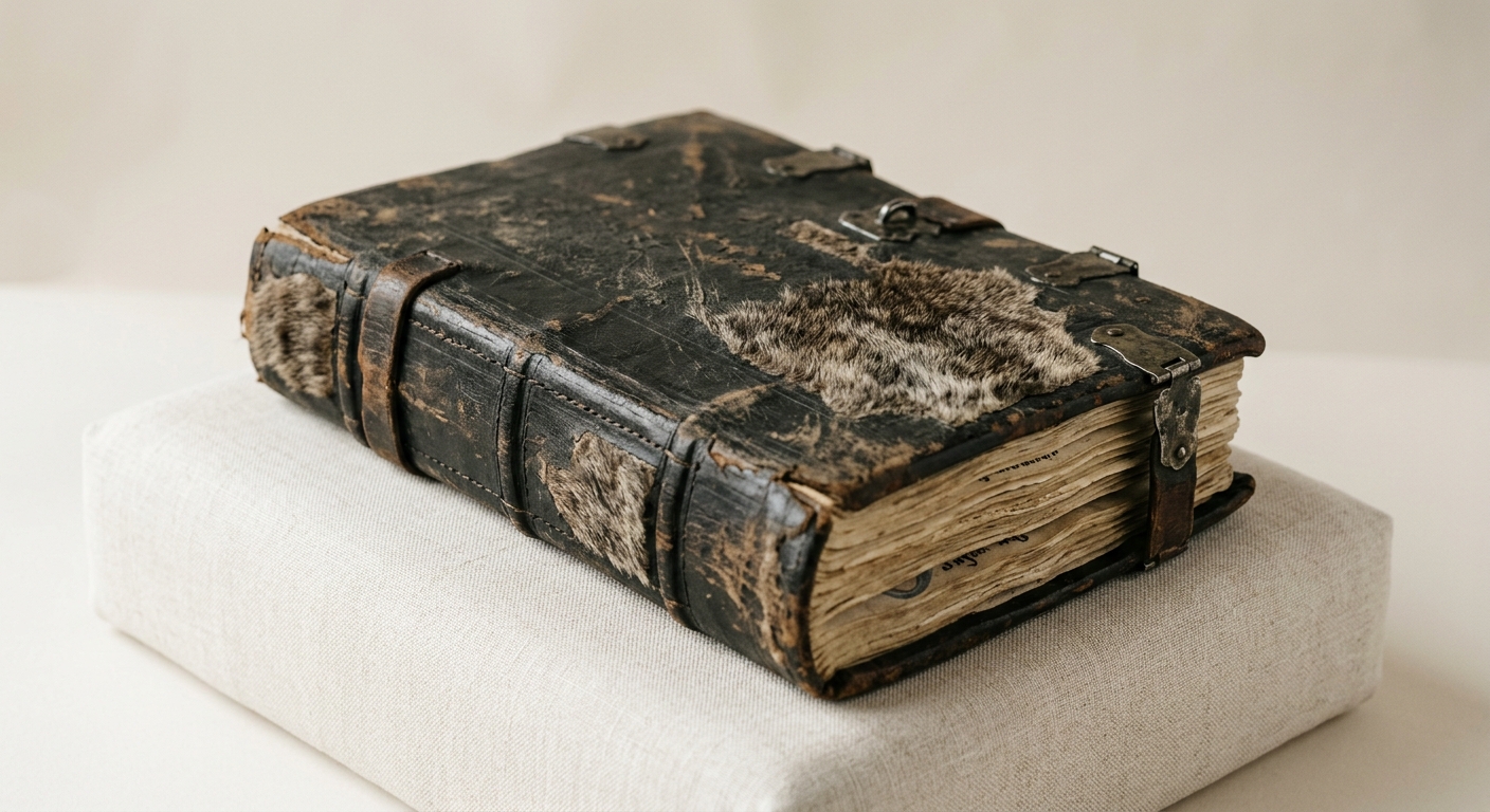Illustration: Some medieval manuscripts were wrapped in sealskin