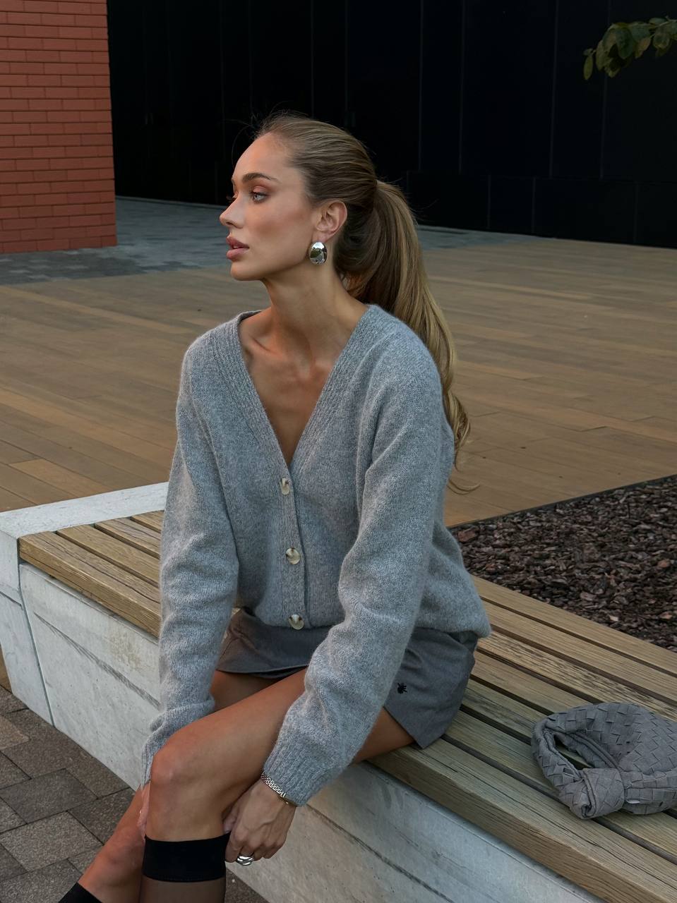 Megztas „Dolce“ kardiganas iš ėriuko vilnos