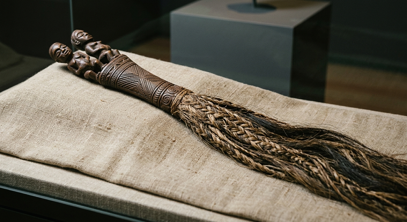 Illustration: A ceremonial flywhisk could be used to summon gods
