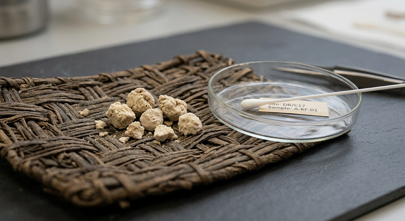 Illustration: Bronze Age people were buried with pieces of fermented cheese