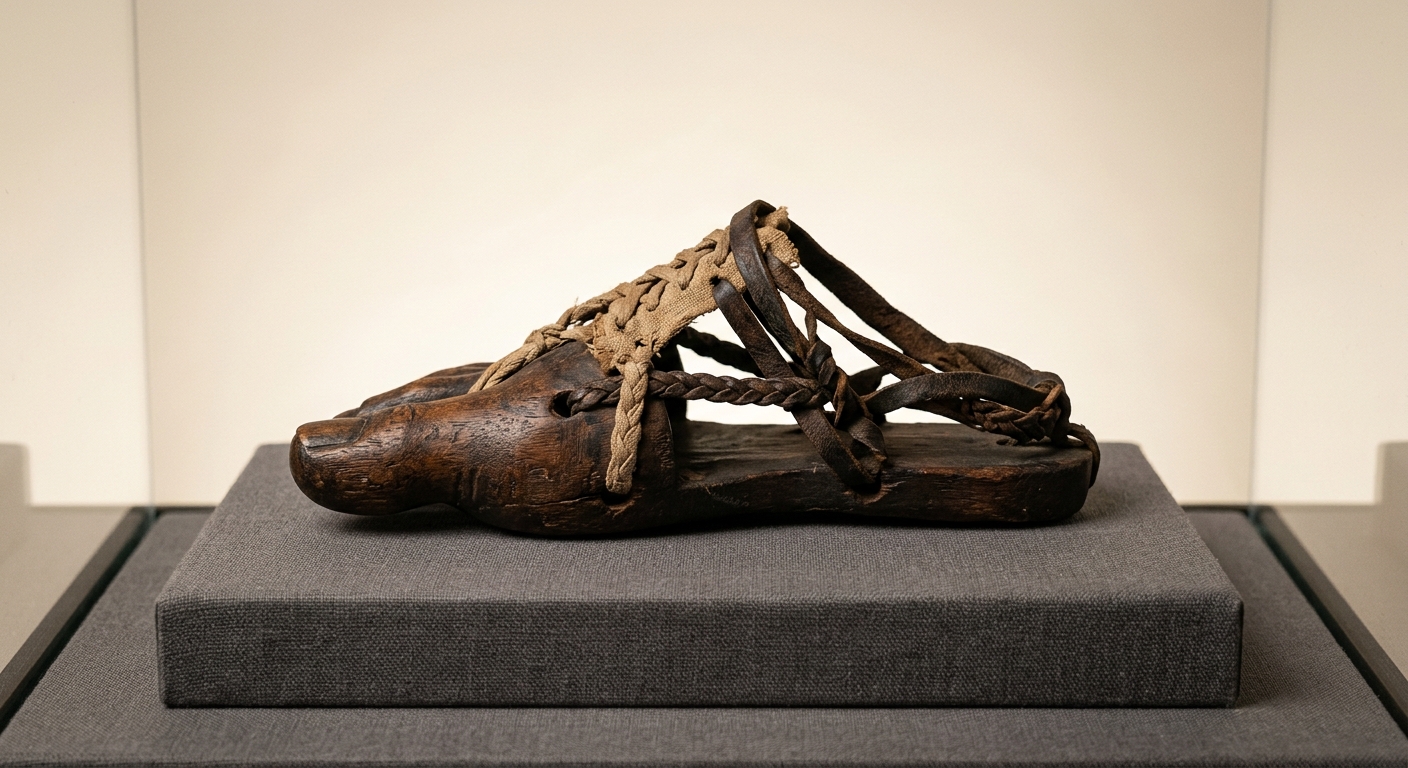 Illustration: An ancient Egyptian artificial toe may actually have been used for walking